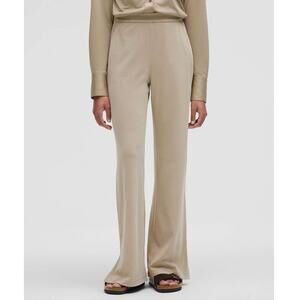 Lululemon Softstreme High-Rise Wide-Leg Pique Pant Sheer Oak Size XXXS NWT